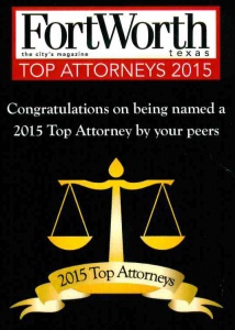 Fort Worth Top Attorney 2015